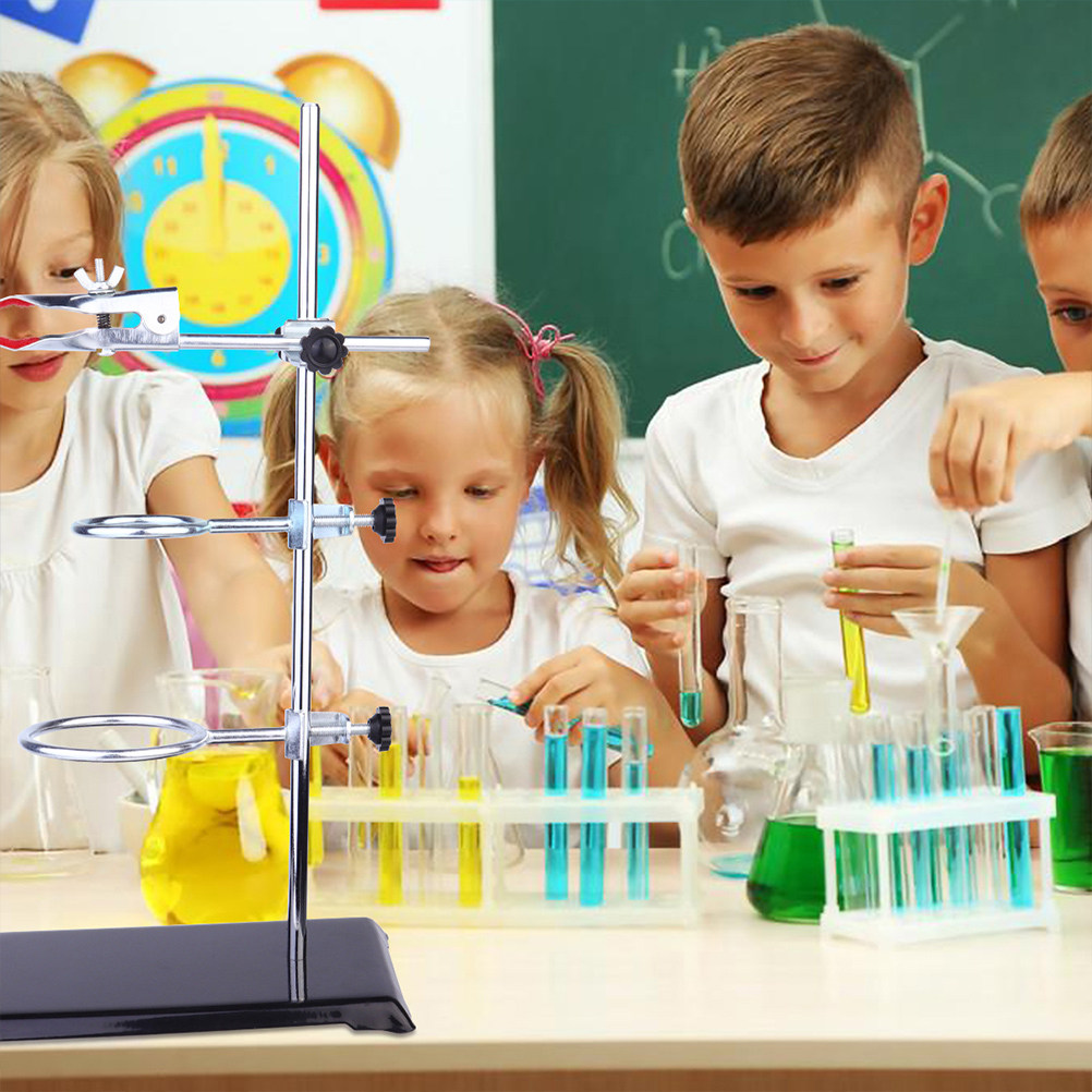 Lab Equipment - Klemstandaard, ringstandaard, laboratoriumondersteuning, stabiel, roestvrij staal,