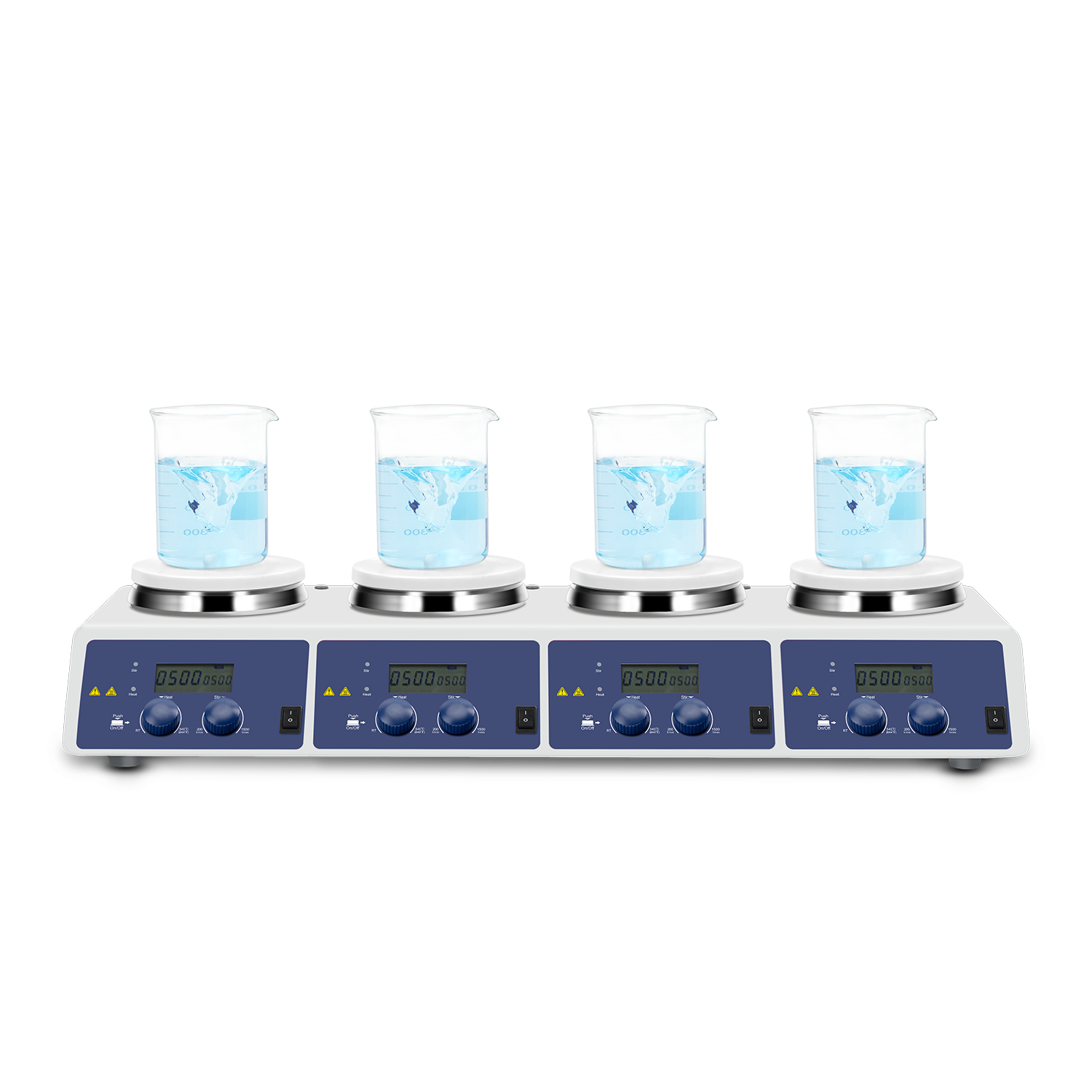 Lab Magnetic Stirrer Hot Plate - MS-H340-S4 LCD 4-kanaals digitale magnetische roerder