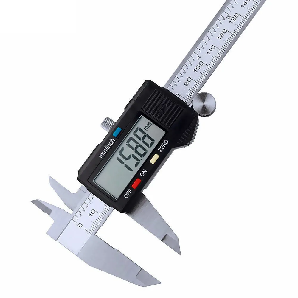 Digital Caliper 150Mm Stainless Steel - Digitale schuifmaat met hoge precisie, 0-150