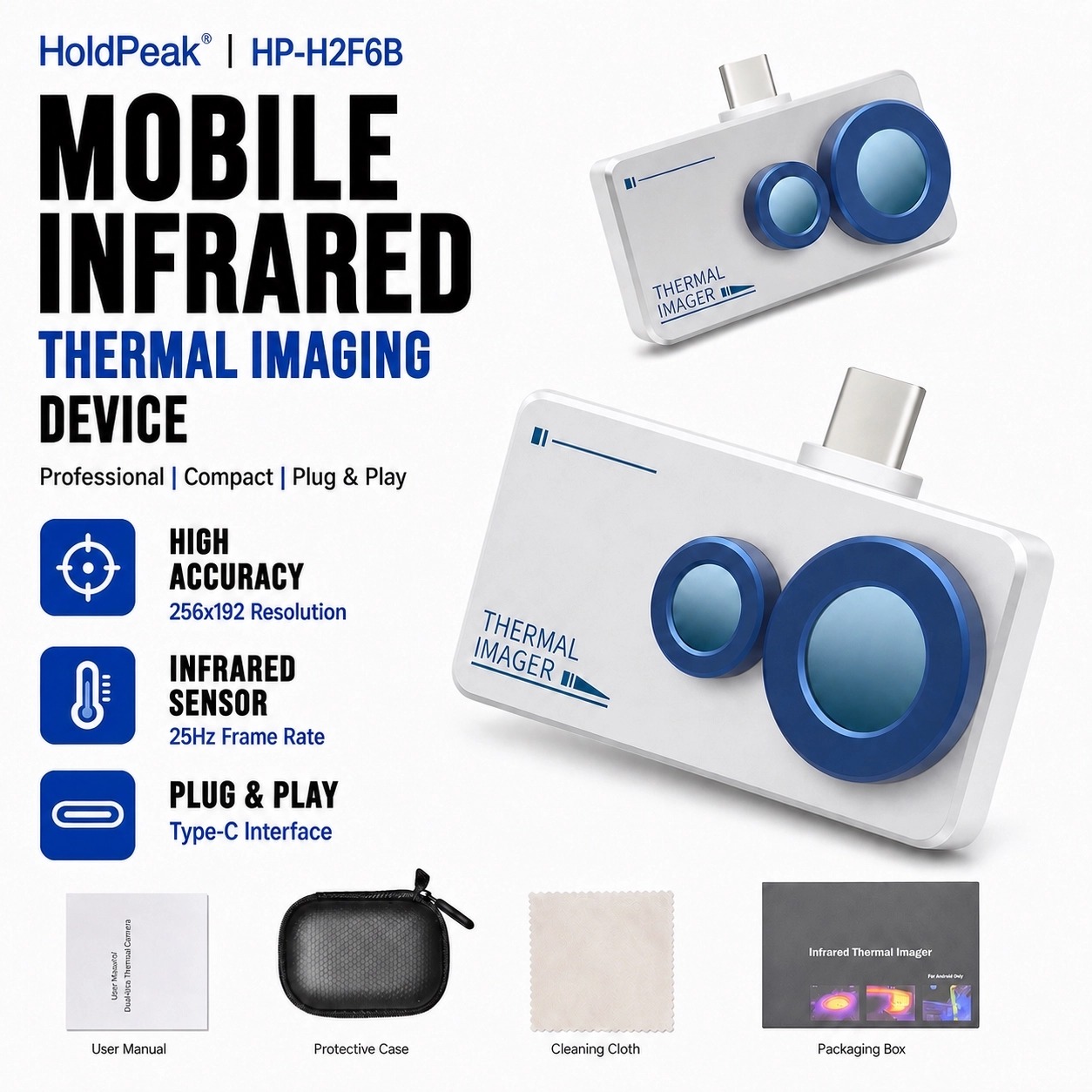 Thermal Imaging Camera Pcb Repair - Thermische camera voor Android-telefoon 256×192 USB-C