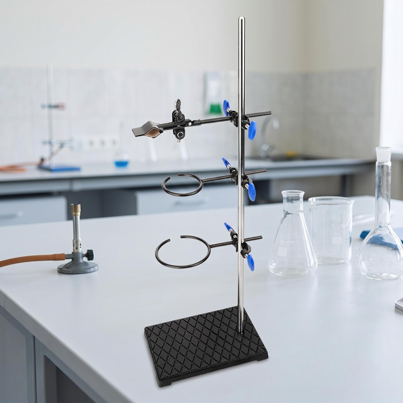 Lab Equipment - Fysica-laboratorium: reageerbuisstandaard met vierkante voet en