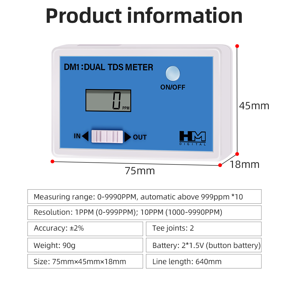 Digitale waterkwaliteitstester - Ph Meter Digital Water Tester recensie en prijs
